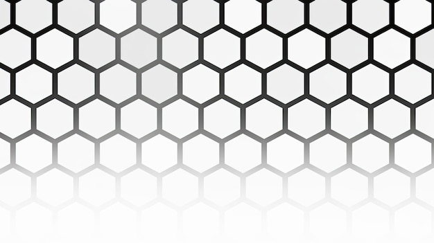 Photo abstract background with a pattern of hexagons and a white background.