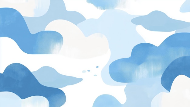 Photo abstract blue and white cloudy sky illustration