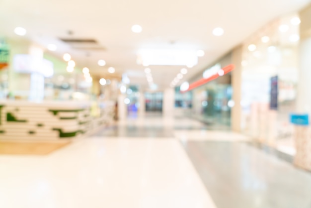 Abstract blur shop and retail store in shopping mall for background