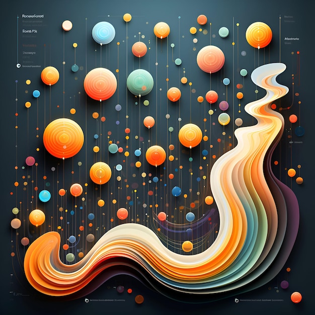 Abstract colorful background with dynamic waves Vector illustration Eps 10