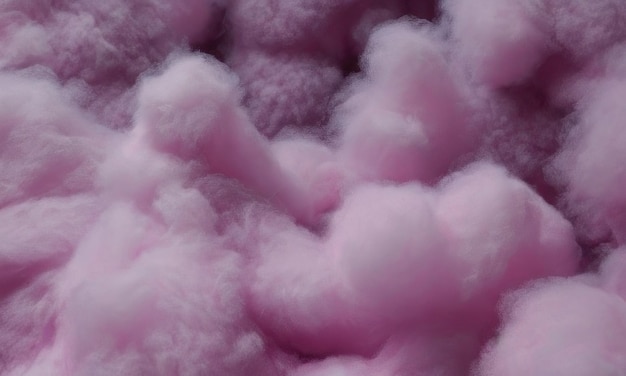 Abstract fluffy soft hue delicious candyfloss texture pink cotton wool backdrop Generative Ai