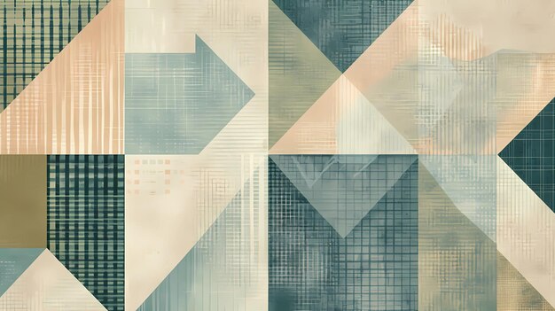 Photo abstract geometric pattern in neutral tones