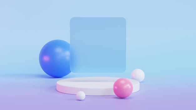 Abstract gradient background 3d render