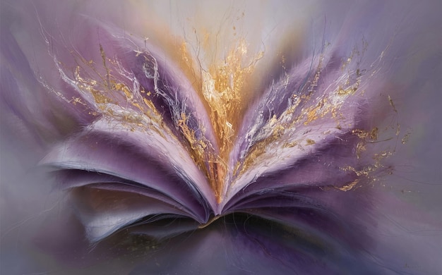 ABSTRACT OIL PAINTING ART DESIGN FLOWERS