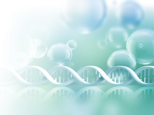 Abstract science background with dna strands