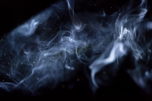 Abstract Smoke on black Background