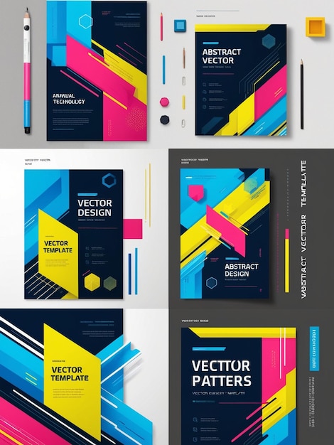 Foto abstract vector luxury business template brochure design moderno layout poster background flyer