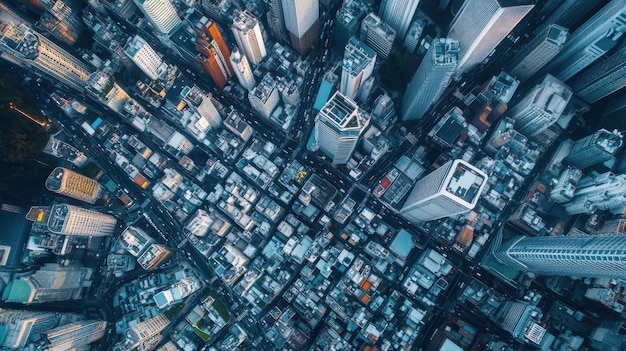 Photo aerial photography capturing a sprawling urban cityscape