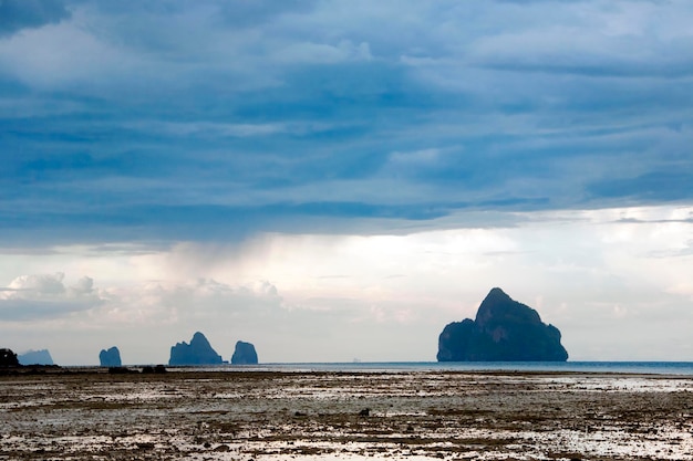 Amazing beautiful view of the sea and clouds