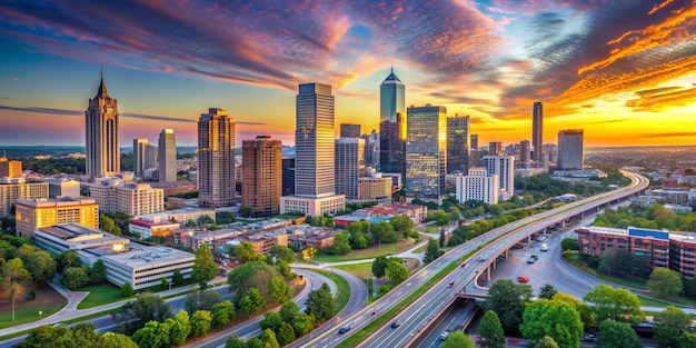 Photo atlanta skyline downtown atlanta georgia usa skyline