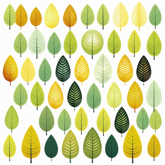 Autumn Leaves Vector Cute Cartoonish Designs For Architectural Design