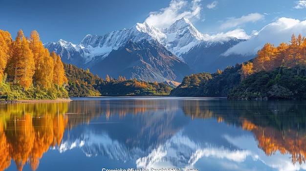 Autumn Reflections in the Mountains