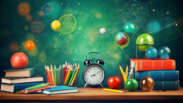 Back to school education banner background