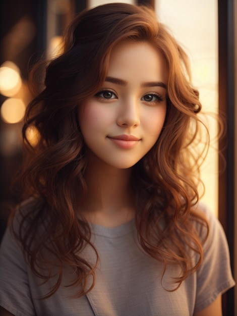 beautiful asian girl portrait