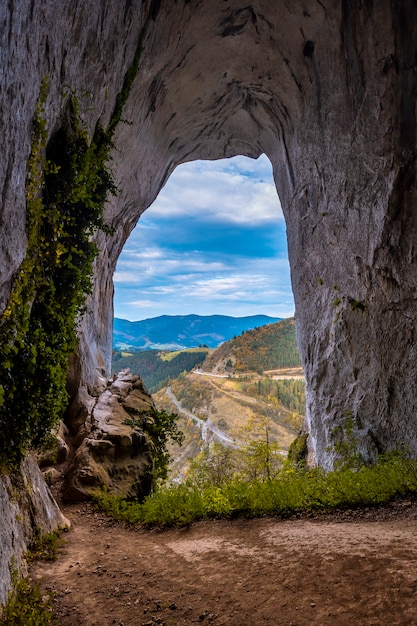 The beautiful the caves of Ojo de Aitzulo in Oñati, Gipuzkoa