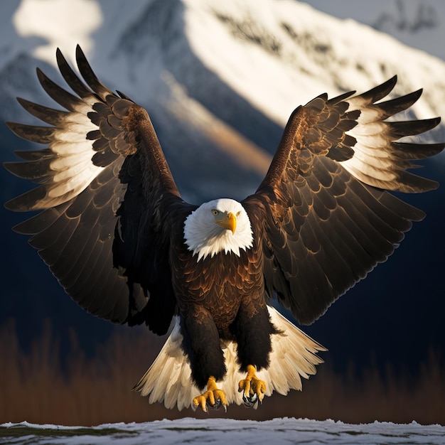 beautiful majestic eagle AI generative