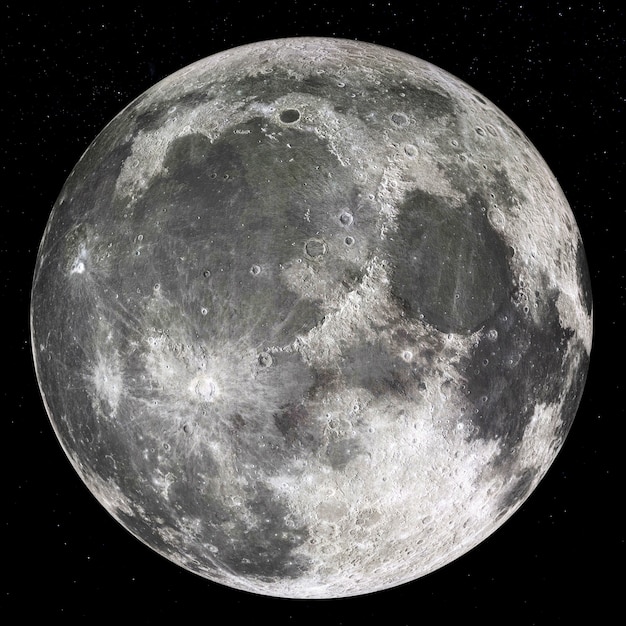 Photo beautiful moon, close up