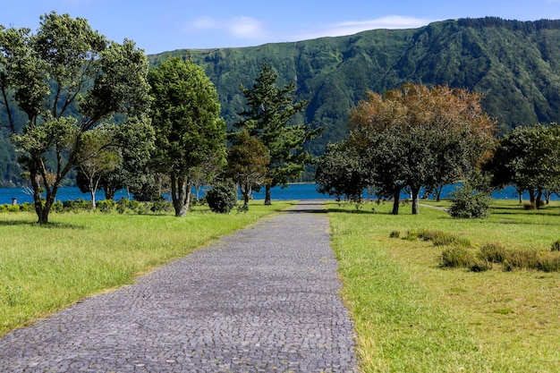 Beautiful nature of san miguel island azores portugal