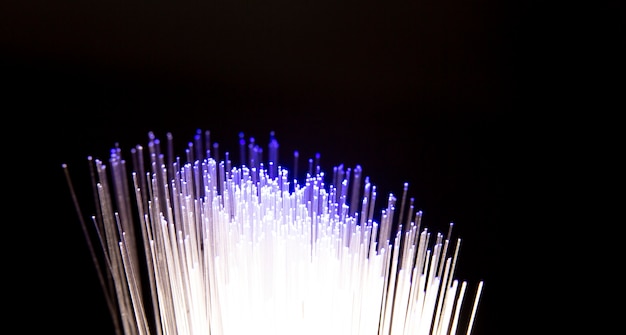 Beautiful optical fiber detail