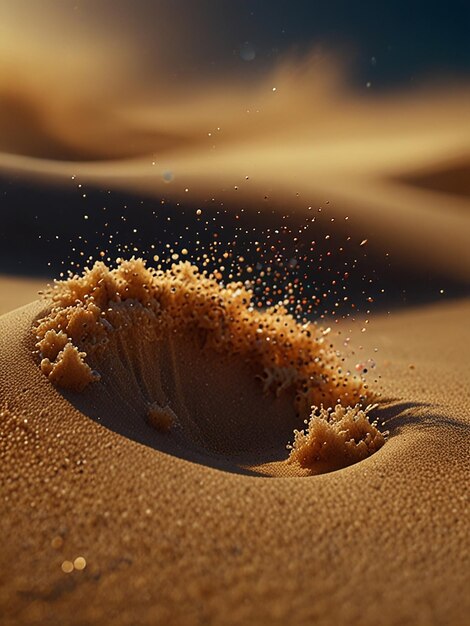 Photo beautiful wallpaper of sands particle effect