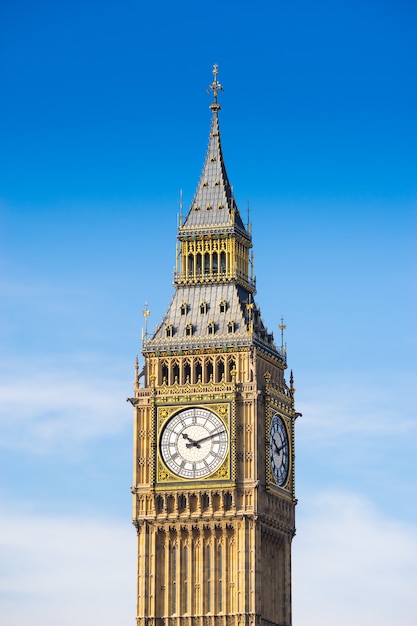 Foto big ben en de abdij van westminster, londen, engeland