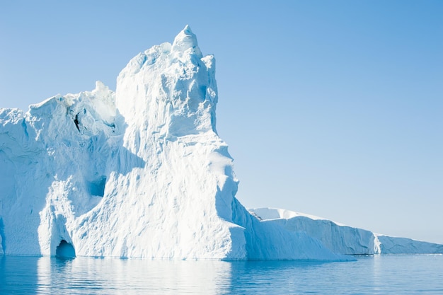 Big icebergs in the Ilulissat icefjord, Greenland