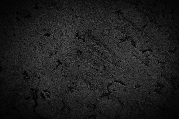 Black concrete or cement material in abstract wall background texture