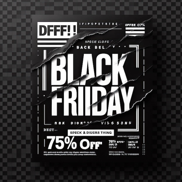 Photo black friday background or special offer promotion sale banner for business and advertisement poster