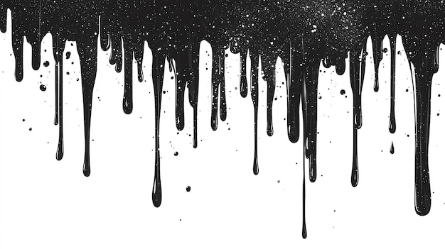 Photo black glitter dripping liquid