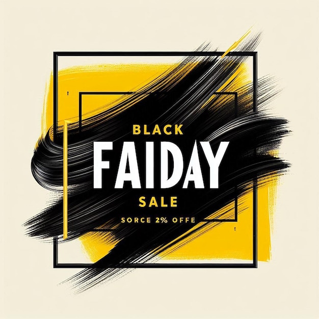 Photo a black sale sign that says black friday sale