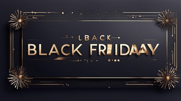 Photo a black sign that says black friday on it