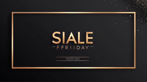 Photo a black sign with gold lettering that says quot stylish friday friday friday quot