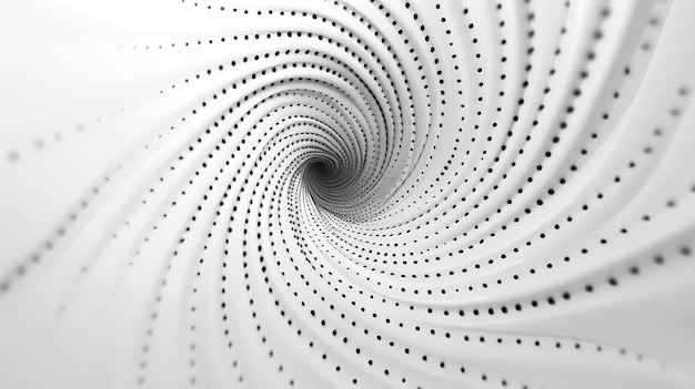 Photo a black and white abstract image of a spiral design