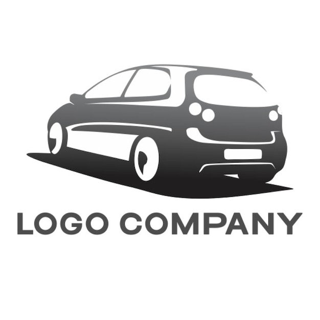 a black and white logo for a car company