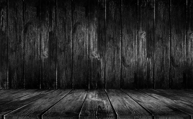 Black wood background