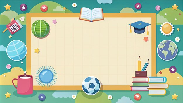 Photo blank education background for back to school