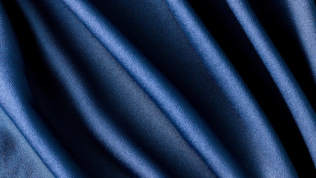 Photo blue fabric cloth background texture