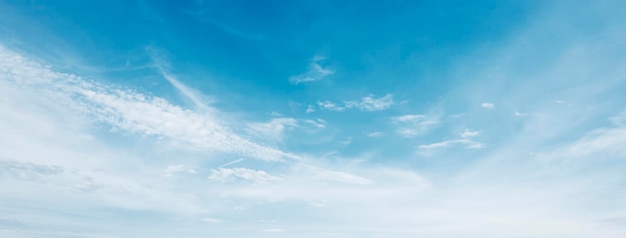 Blue sky with white cloud background