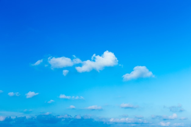 Blue sky with white clouds