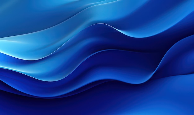 Blue waves abstract wallpaper for desktop background and design projects