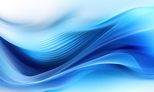 Blue waves abstract wallpaper for desktop background and design projects