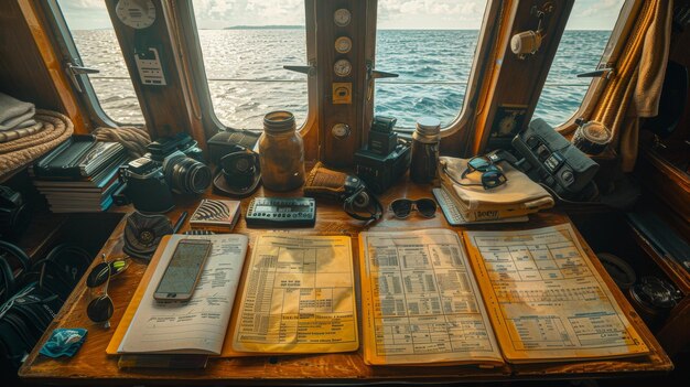 Photo boat cabin office