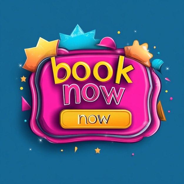 book now Button web template Speech Bubble Banner Label book now sign icon Vector illustration