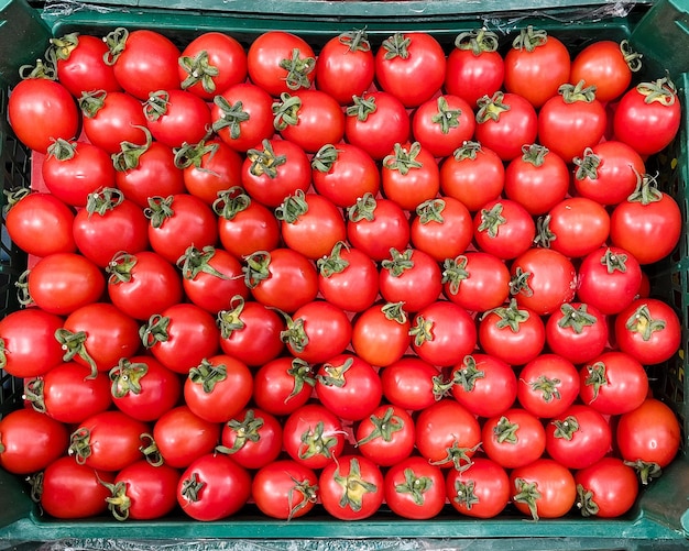 Photo box of cherry tomatoes