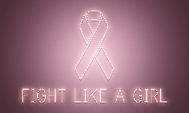 Breast Cancer Support Fight Care Hope Graphic Concept