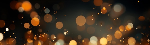 Photo bright festive bokeh panoramic background ai generated image