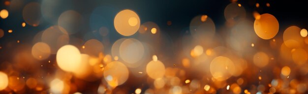 Photo bright festive bokeh panoramic background ai generated image