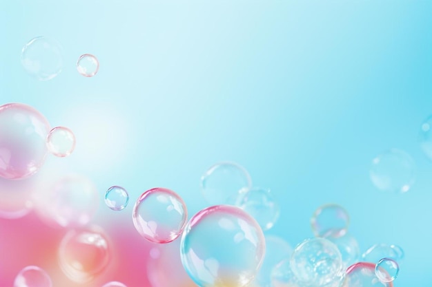 bubble background and copy space