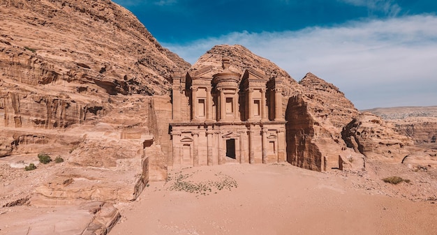 The building of the monastery of petra