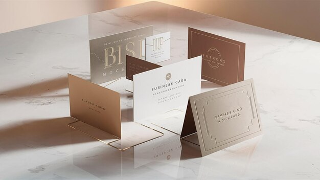 Photo business card mockup template